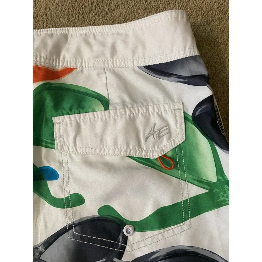 American Eagle Vintage 90’s Y2K Style Sunglasses Print Swim Shorts Men’s Size L